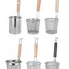 304 Stainless Steel Noodle Skimmer Ladle - Large Strainer for Mala Tang and Soup