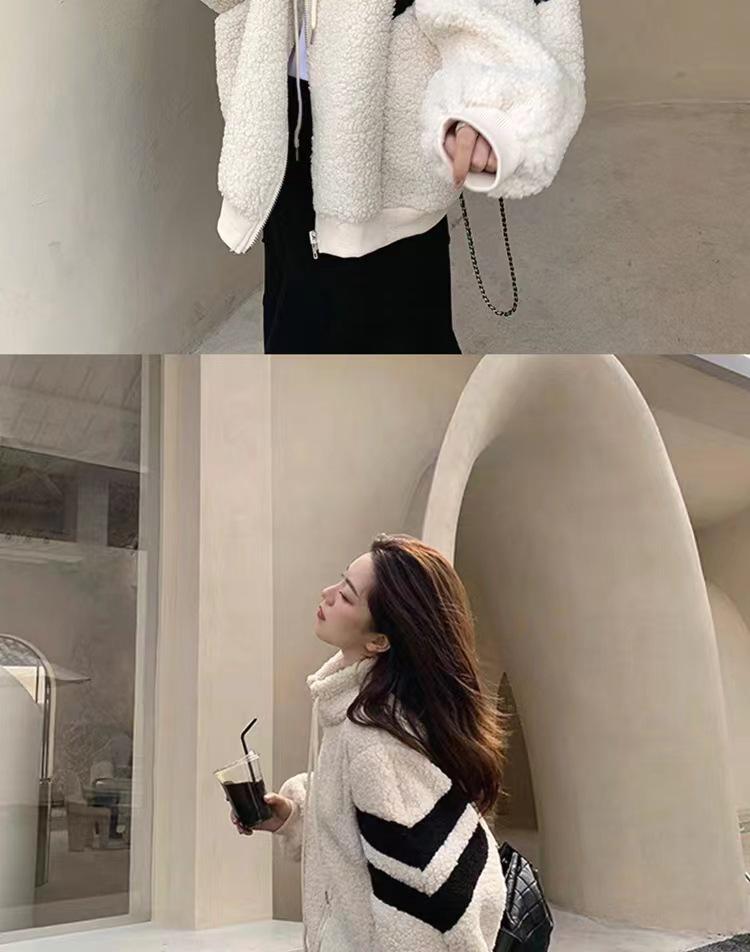 Womens' Lambswool Coat: Warm, Thick, Trendy Korean Style for Autumn & Winter