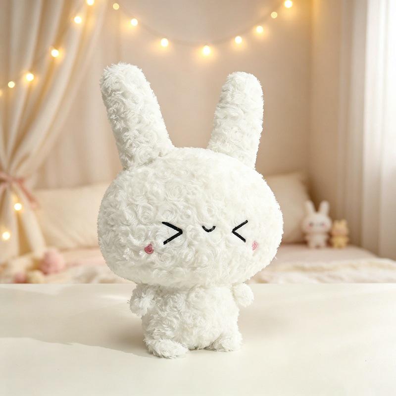 Kawaii Bunny Plush Toy: Cute White Rabbit Companion for Children - Japanese Style Gift