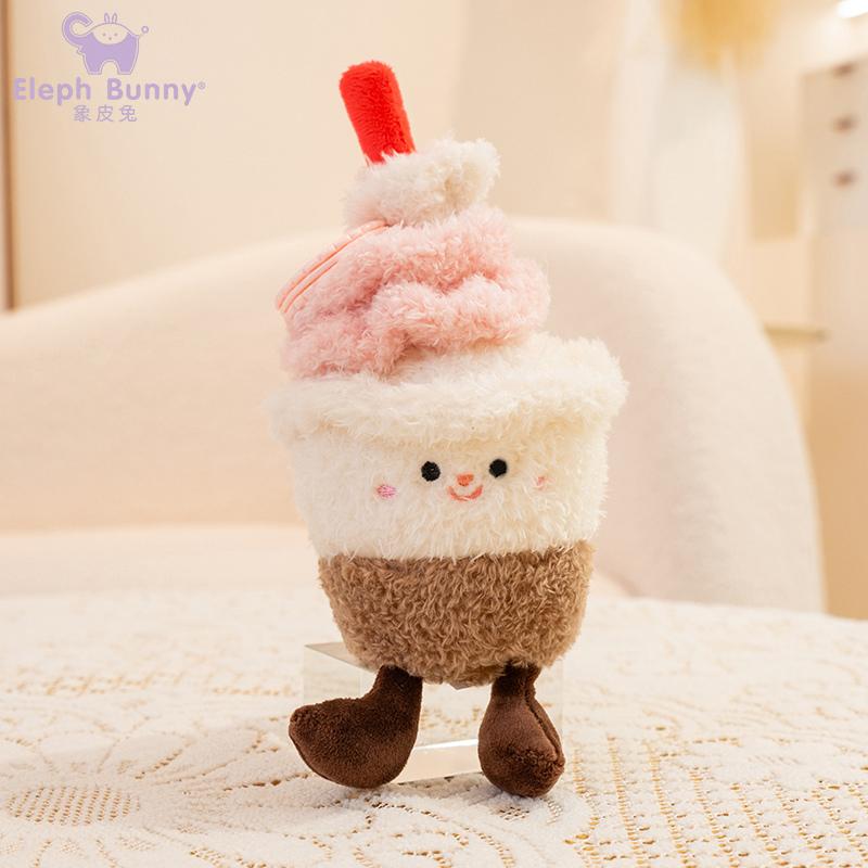 Dessert Plush Doll 8 Styles Cake Cupcake Macaron Pudding Ice Cream Soft Food Plush Kawaii Collectible for Sweet Treat Lovers
