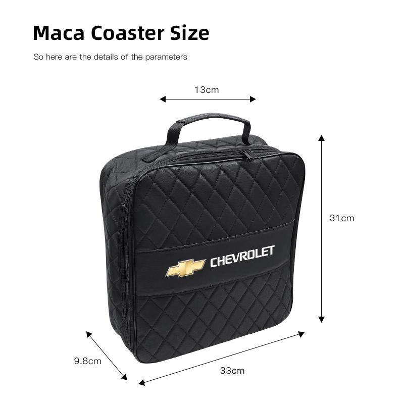 Car Charging Gun Leather Bag Storage Box Auto Accessories For Chevrolet Corvette Montana TrailBlazer Silverado Traverse Camaro