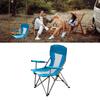 Portable Camping Chair Oxford Cloth Folding Camp Arm Chair with Cup Holder for Outdoor Fishing Picnic Green