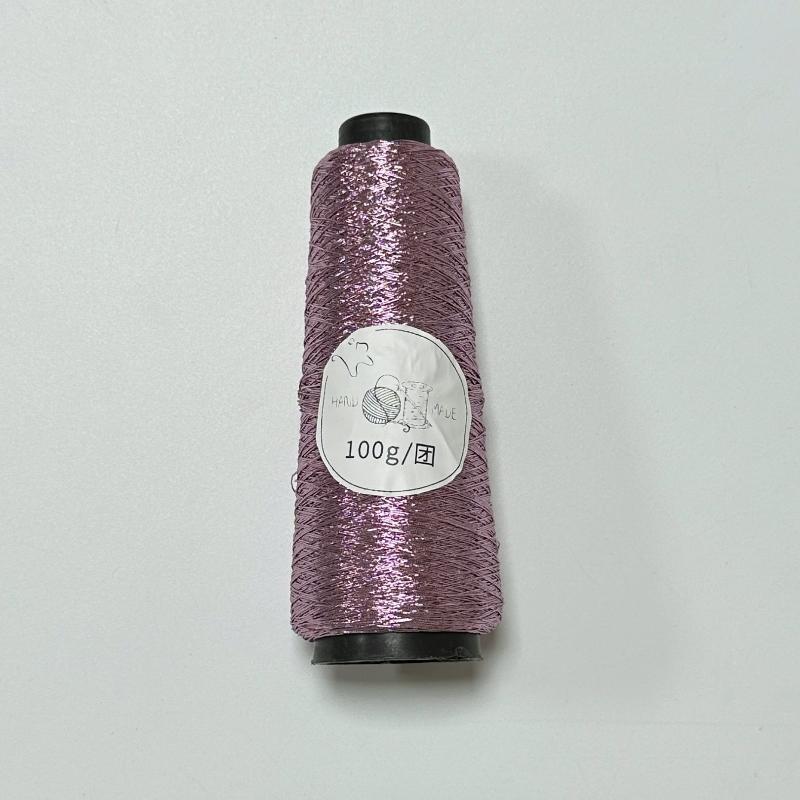 Multicolor Fine Metallic Core-spun Crochet Silk 0.8mm Durable Yarn for DIY Party Decor Gift Weaving Craft Projects