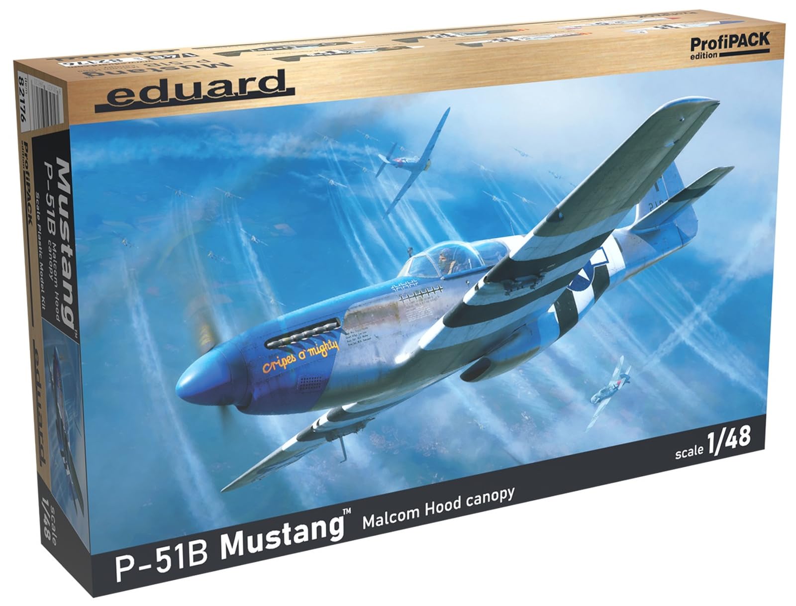 

Eduard 1/48 Profipack P-51B Malcolm Hood Plastic Model Kit EDU82176 (Airplane)