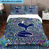 3pcs Tottenham Hotspur F.C Design Printed Bedding Set Duvet Cover Closure Includes 1 Duvet Cover & 2 Pillowcases Bedding Sets Home Decor Gifts