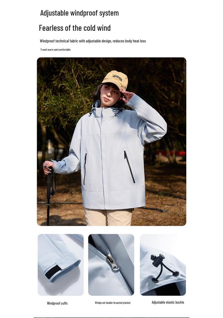 Men's and Women's Spring/Autumn Outdoor Waterproof Windbreaker