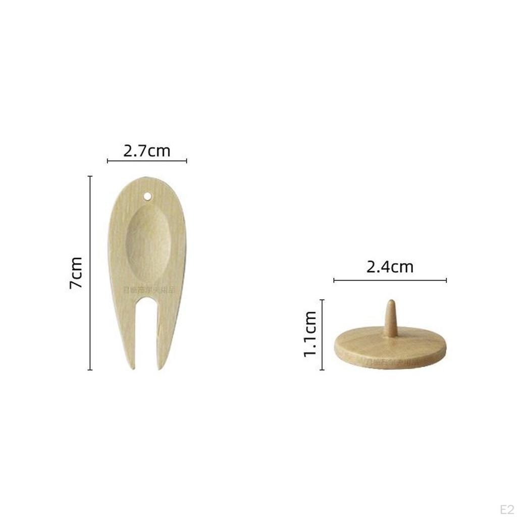 Golf Ball Markers Divot Repair Tool Unique Fork Pitch for Course Practice
