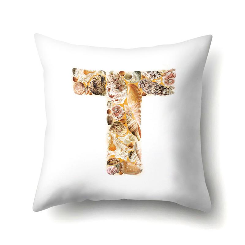 Polyester Pillowcase Automobile Decoration Home 26 English Letter Printed Pillowcase
