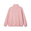 330g Hua Cotton Autumn & Winter Women's Casual Half-Zip Sweatshirt with Semi-High Neck