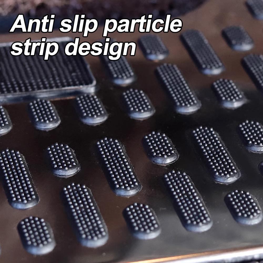 1 Pcs Stainless Steel Car Wear-resistant Thickened Pedal Heel Scuff Plate Main Driver Non-slip Mat Universal Interior Parts