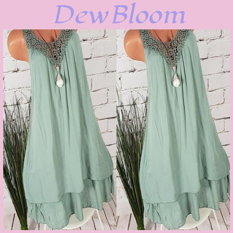 Elegant Casual Tee Mini Dress For Women With Premium Quality Sleeveless Vest Top