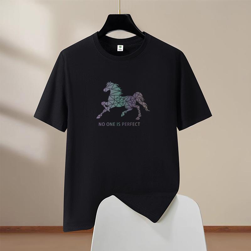 T-Shirt for Men O Neck Horse T-shirts Man T-shirt for Male Oversized S-6XL Men T-shirts Sports Print Shorts Sleeve T-shirts