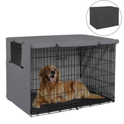 Evrensel Dayanıklı Köpek Kulübesi Örtüsü Evcil Hayvan Kulübesi Örtüsü 25-49 inç Tel Köpek Kulübesi için Katlanır Örtü