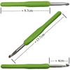 8 Pcs Set Of Colored Soft Handle Crochet Tools Sweater Needles Plastic Soft Handle Aluminum Oxide Crochet Needles