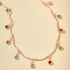 Colier Pandantiv Colorat cu Mărgele Stil Bohemian Trendy Pentru Femei Pandantive Lanț Claviculă Ciucure Coliere Bijuterii Handmade Cadou
