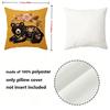 Floral Black Bear Embroidery Style Throw Pillow Covers Pattern Cushion Cover Suitable For Sofa Bedroom Car Pillow Cover