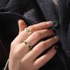 Schmuck Fingerring Verstellbarer Strassring Glänzender Herzring Mädchen