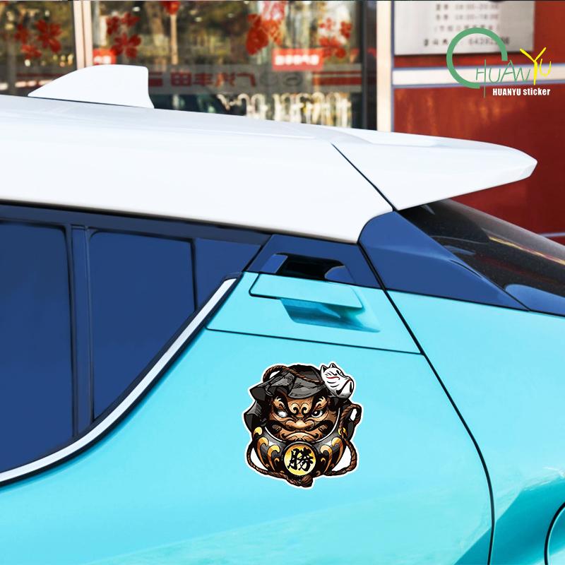 Reflektierend Japan Daruma Auto Styling Motorrad Aufkleber Auto Fenster Stil Abziehbild Praktisch Vinyl Dekor
