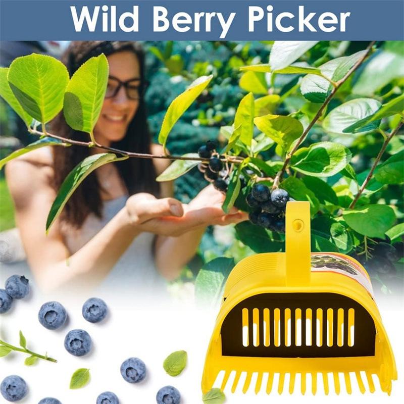 Gardening Hand Tool For Harvesting Multifunctional Portable Blueberry Picker With Comb-Shaped Blueberry Rake