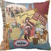 American Retro Linen Peach Leather Velvet Pillow Case Living Room Sofa Office Car Cushion