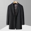 Firstview Men's Winter Wool Blend Overcoat with Detachable Down Liner