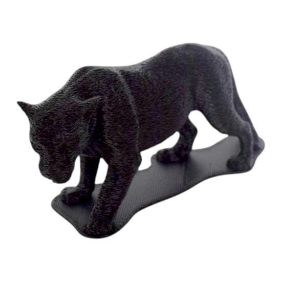 Panther Figurine 3D Printed Collectible Realistic Animal Wild Life Model Desktop Ornament чёрный