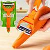 Multi Potato Peeler Portable Stainless Steel Fruit Slicer 2-in-1 Multifunctional Vegetable Chopper Tool For Home Kitchen
