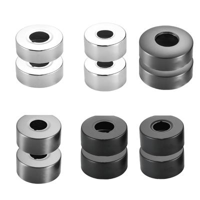 2 Stück Edelstahl Wasserhahn Dekorative Abdeckung Duscharmatur Abdeckung Rundventile Panel Rohr Wandabdeckung Küchenarmatur Teile