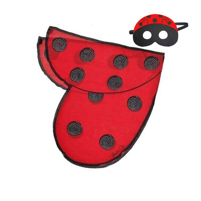 Halloween Childrens Butterfly Wings Cape Cloak With Mask Elf Dress Up Costume