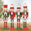 Nutcrackers Display with Ribbon Scepter Home Decoration 50CM Tall Nutcrackers Figure Candy Series for Christmas Display