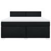 Box Spring Bed with Mattress Black 180 x 200 cm Fabric