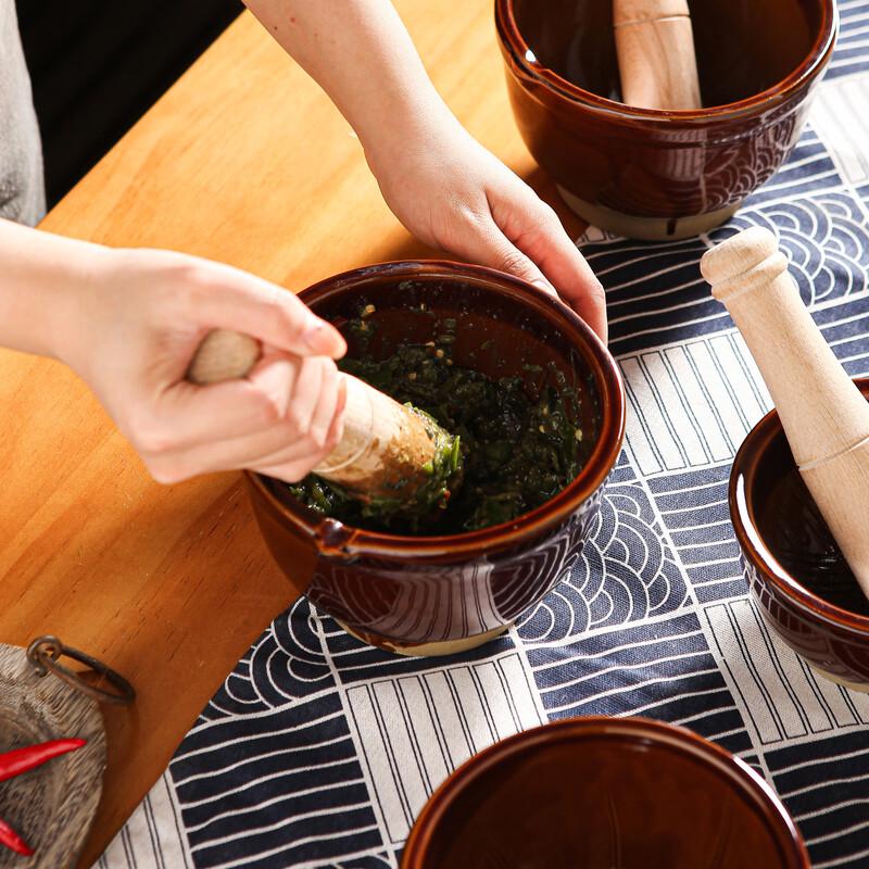 Hansheng Ceramic Mortar and Pestle Set