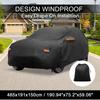 Motoforti Car Cover Outdoor Waterproof Sun Rain Hail Protection with Left Side Door Zipper 210D-PU for Acura RDX