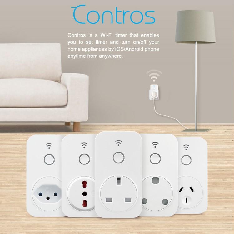 Sp2/sp4l Wifi Socket Uk Cl Timer Setting Plug Smart Home Wireless App Control By Smartphone For Home Automation