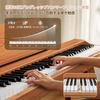 TERENCE Digital Piano, 88 Keys, Hammer Action Keyboard, 20W Dual Speakers, Wooden Stand, Integrated Keyboard, Touch-Response Keyboard, Audio/MIDI/Mic