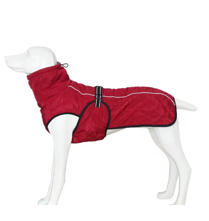 Dog Outdoor Jacket Waterproof Reflective Pet Coat Vest Winter Warm Cotton Dogs Clothing for Large Middle Dogs Labrador