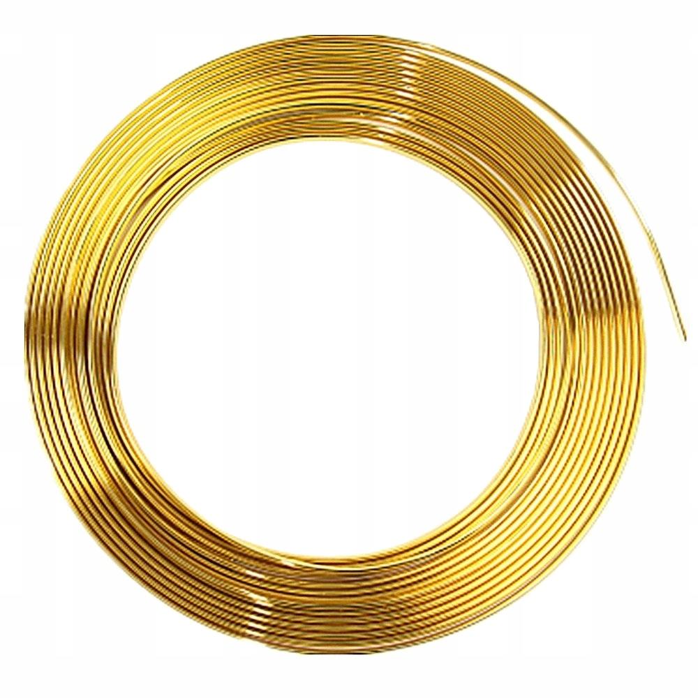 Listwy Elastyczne Chrom Taśma Złota Gold 26 Mm