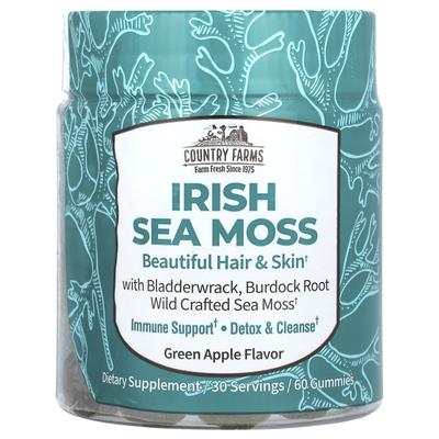 Irish Sea Moss Gummies, Green Apple, 60 Gummies