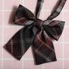 Jk Japanese Plaid Korean Version Of Collar Flower Graduate Female Collar Flower College Wind Streamer Jk Bow Shirt Accessories Sailor Suit