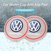 Hijk1 ·Car Internal Accessories Coaster Water Cup Bottle Holder Anti-slip Pad Mat Waterproof For VW Golf GTI Tiguan Jetta Passat Polo