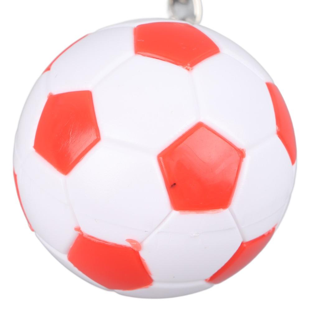 14pcs Pull On Closure Football Keychains Waterproof Design Sport Ball Key Chain  Bag Decoration