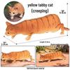 Solid Orange Persian, Ragdoll, Somali, and Blue Short-haired Cat Simulation Models