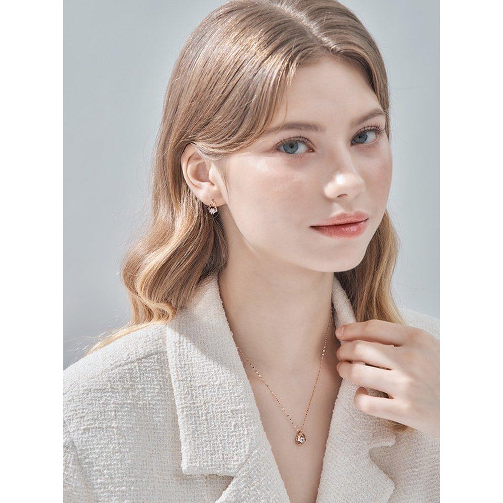 14K Sparkling Water Drop Necklace El14Nn021