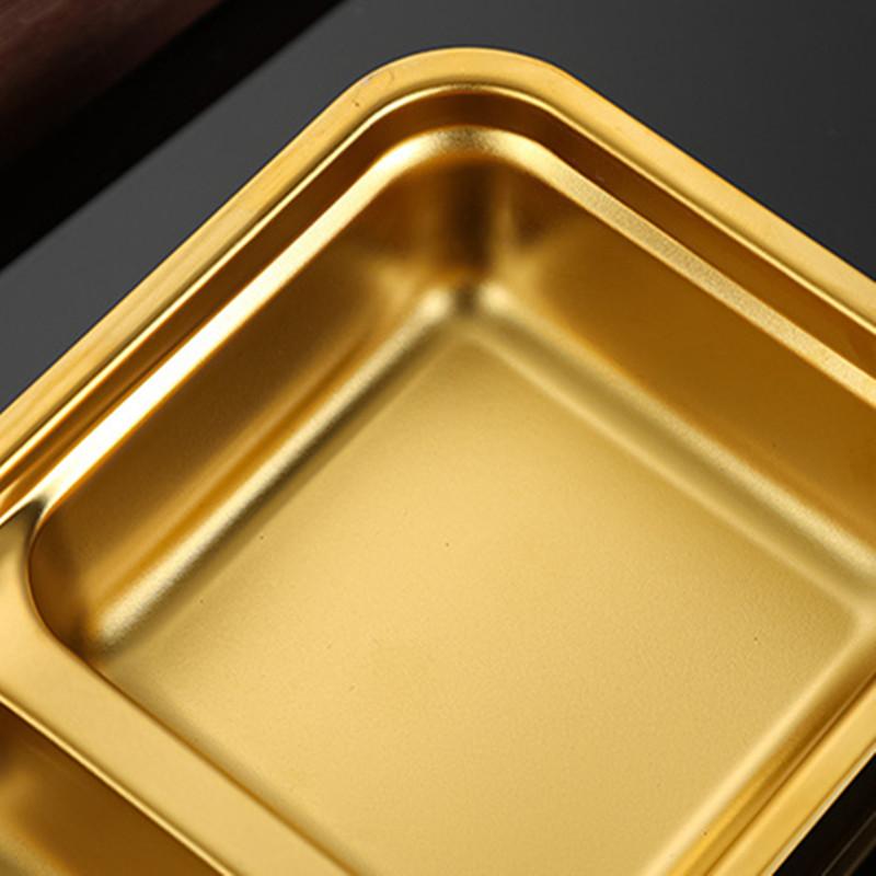 304 Stainless Steel Pepper Roast Meat Sauce Dishes Wasabi Bowl Separate Sushi Vinegar Soy Plates Tableware Food Seasoning Tray