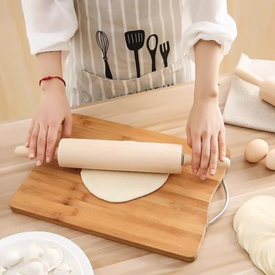 Wooden Rolling Pin Food Grade Non-stick Pizza Cookies Pie Crust Baking Pastry Dumpling Wrapper Dough Roller Stick Kitchen Gadgets