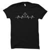 Cross Heartbeat Shirt. Cross T-Shirt. Religious Shirt.Cool Christian Shirt