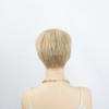 Women Light Blonde Wigs with Bangs Short Layered Hair Synthetic Wave Wig for Daily Cosplay Use Heat Resistant Fibre
