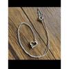 Used STAR JEWELRY Silver 925/K10 Heart Necklace