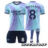 Arsenal Odegaard Football Jersey No.8 2024/2025 Season Kids Sportswear Polyester Multicolor Blue