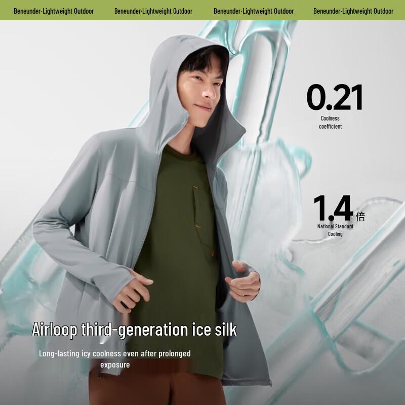 Beneunder Unisex Summer UV Protection Loose Fit Sun Jacket